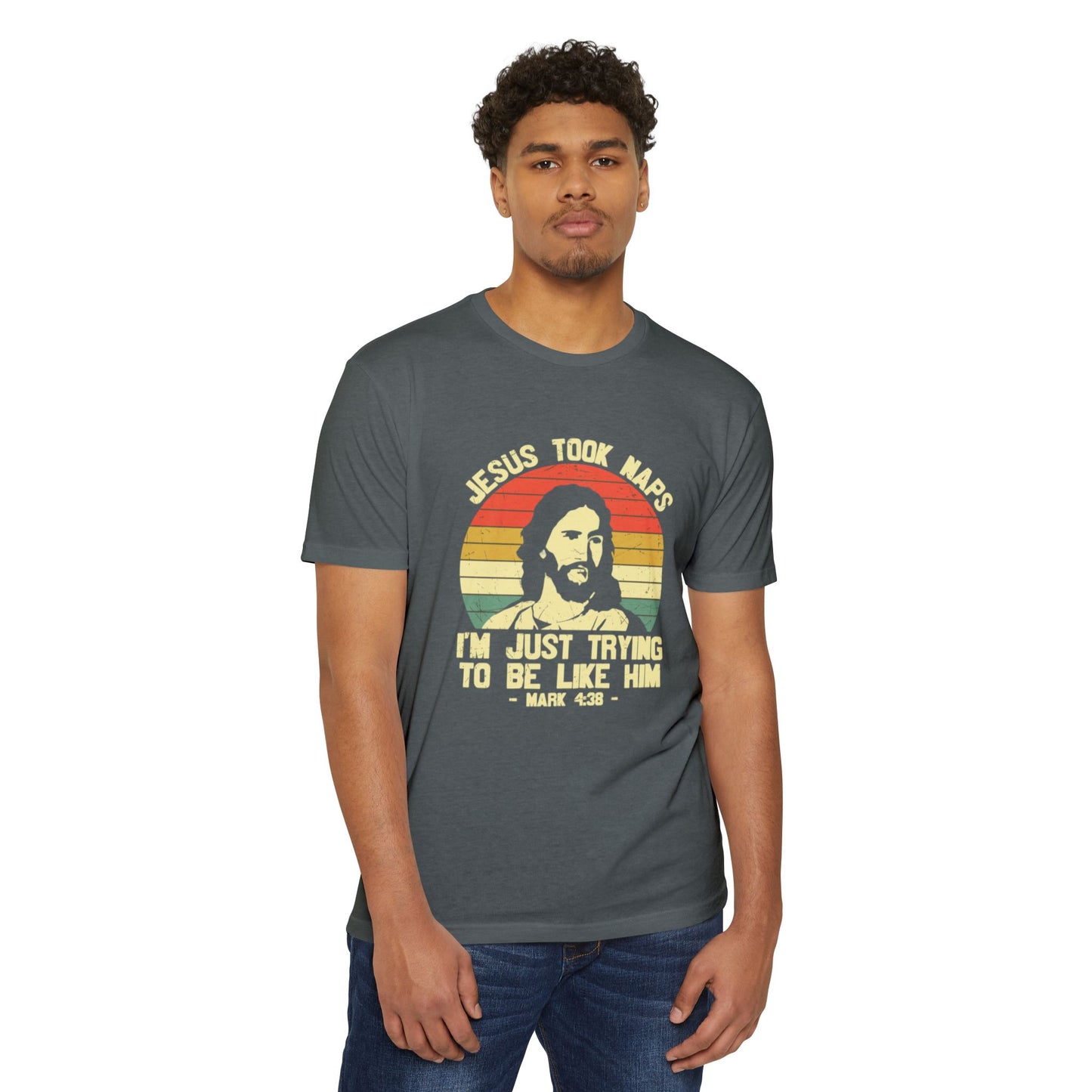 Jesus Took Naps Unisex CVC Jersey T-shirt