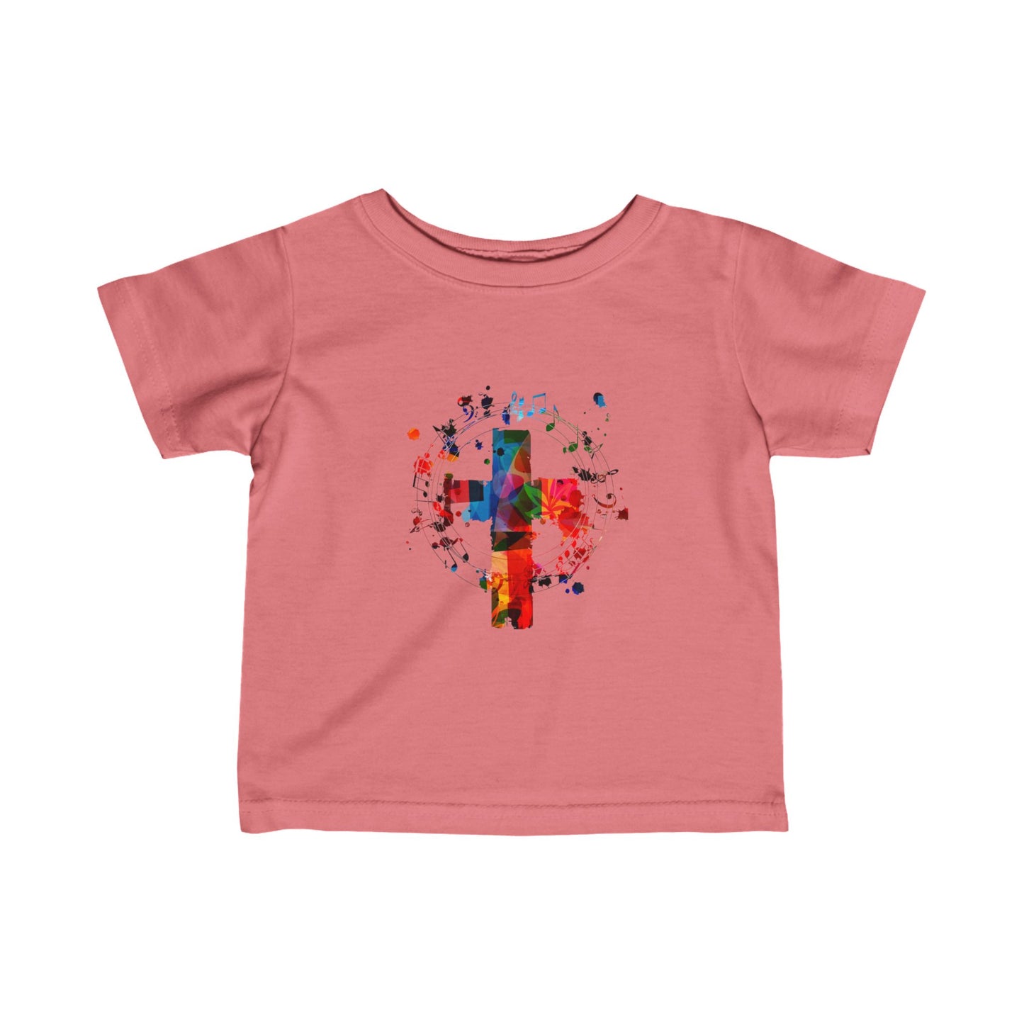 Infant Abstract Colorful Cross Fine Jersey Tee