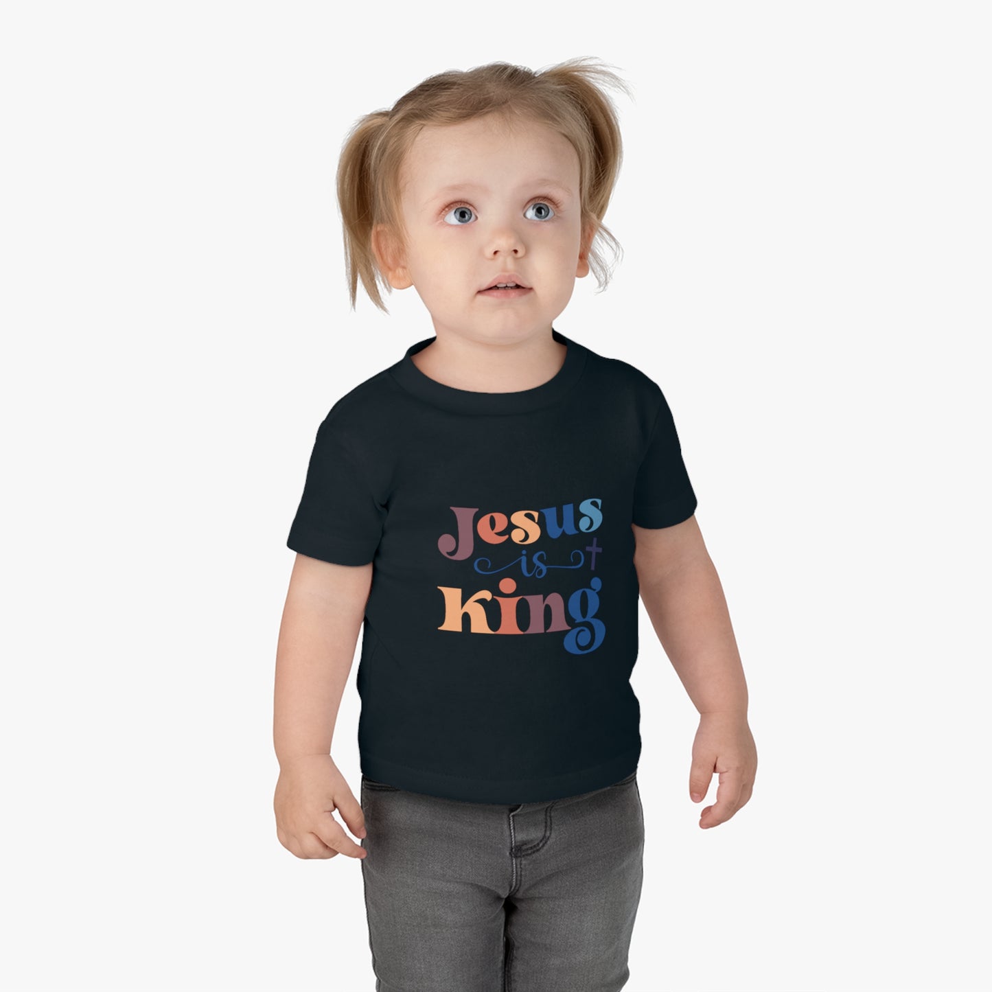 Infant Jesus is King Cotton Jersey Tee