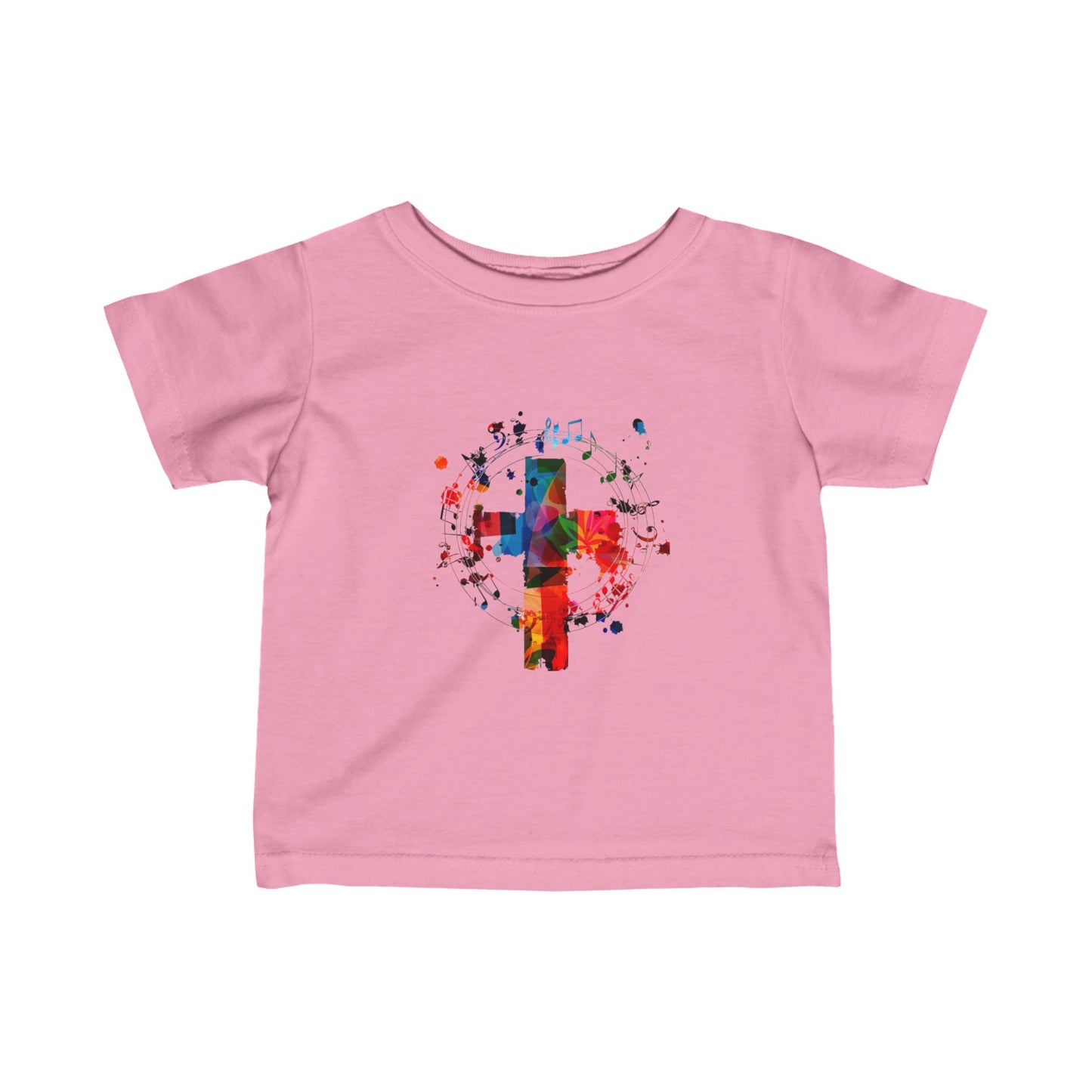 Infant Abstract Colorful Cross Fine Jersey Tee