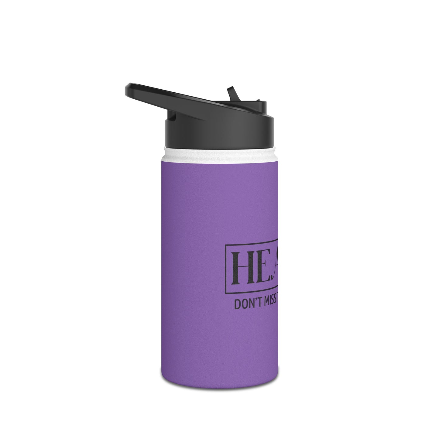 Heaven: Dont Miss it for the World Stainless Steel Water Bottle, Standard Lid