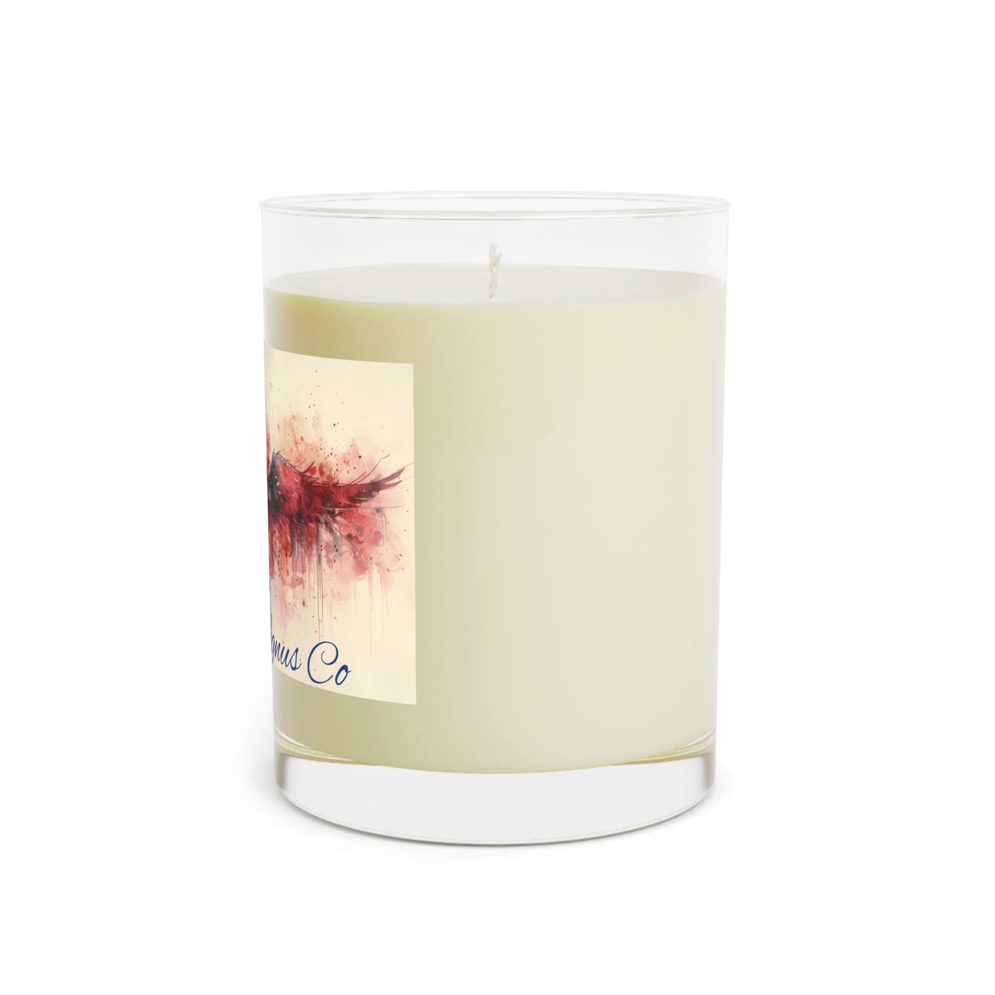 Angel wing Cross Scented Candle - Full Glass, 11oz