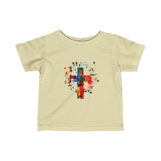 Infant Abstract Colorful Cross Fine Jersey Tee