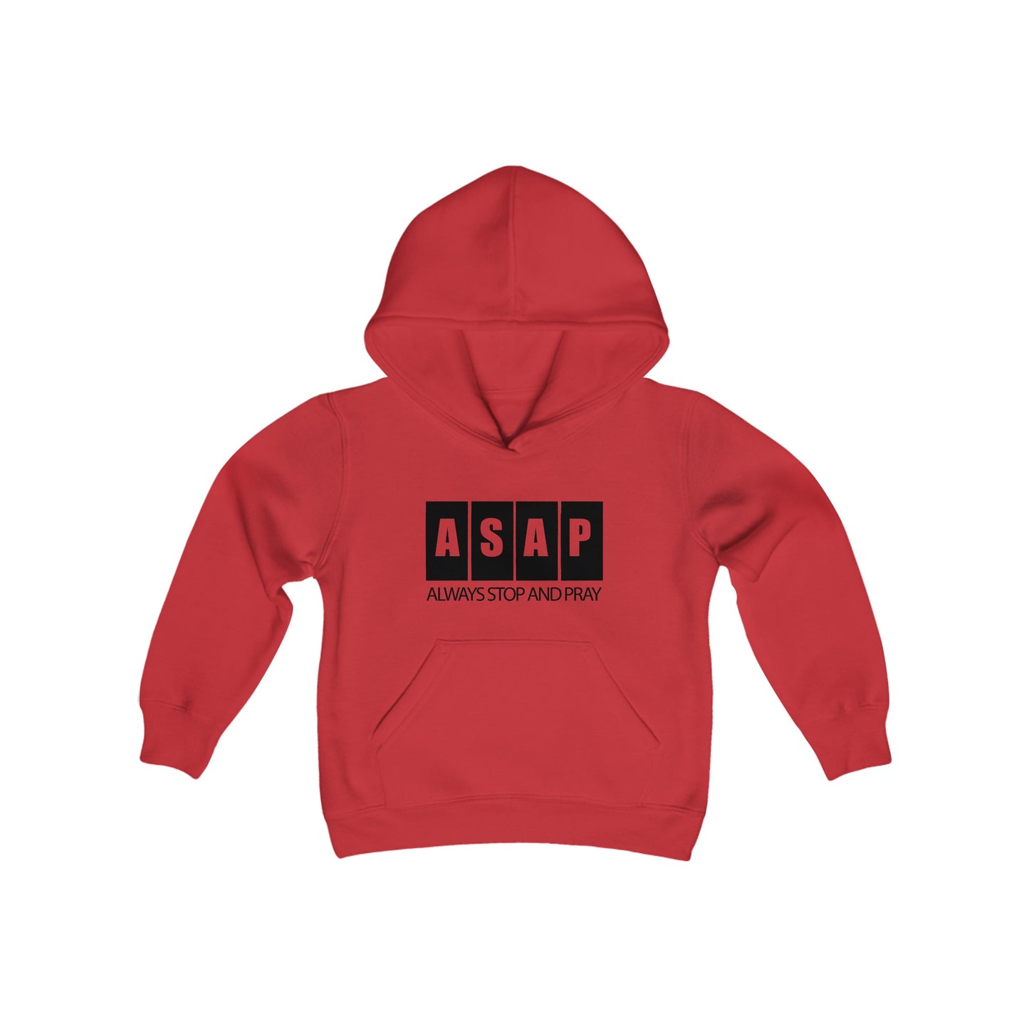 ASAP- Always Stop & Pray Youth Heavy Blend Hooded Sweatshirt