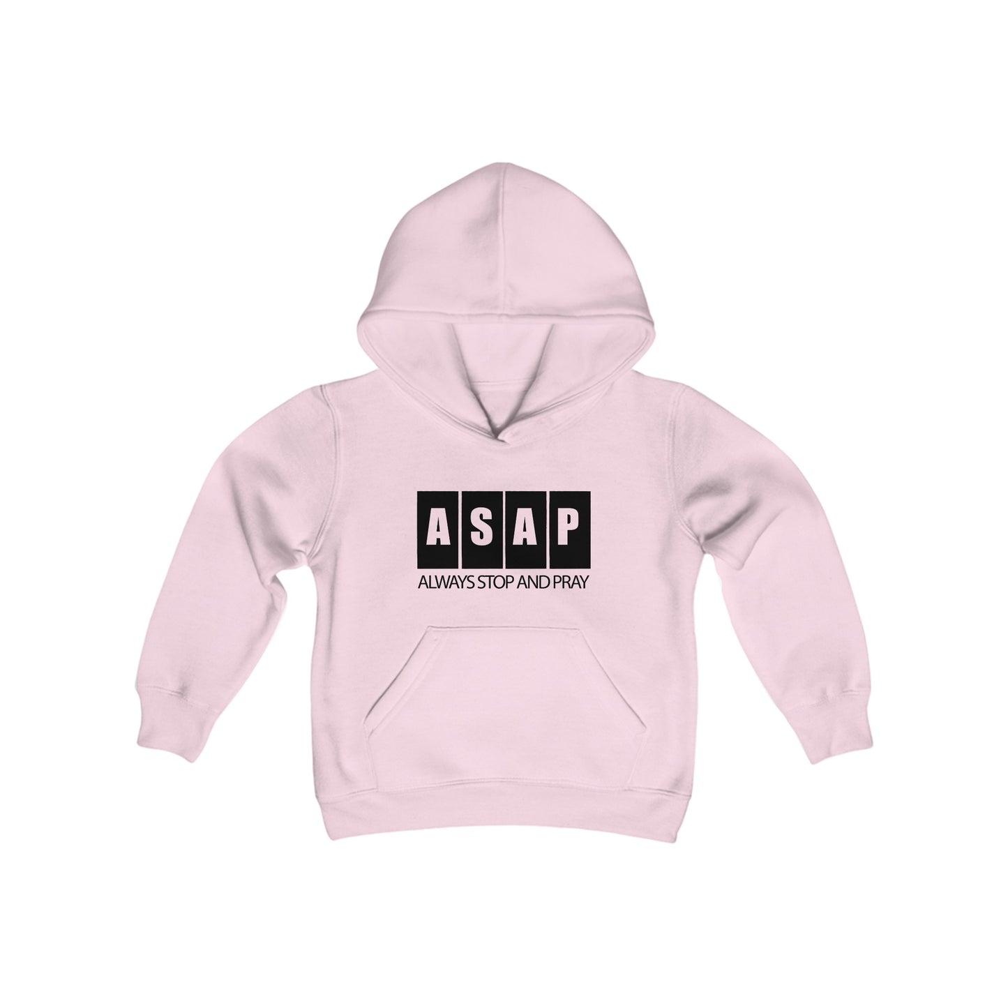 ASAP- Always Stop & Pray Youth Heavy Blend Hooded Sweatshirt