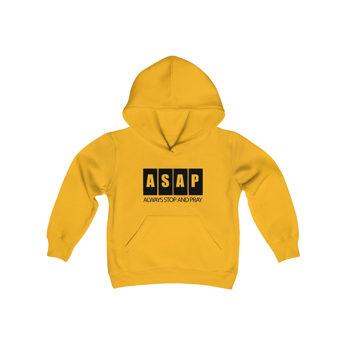 ASAP- Always Stop & Pray Youth Heavy Blend Hooded Sweatshirt