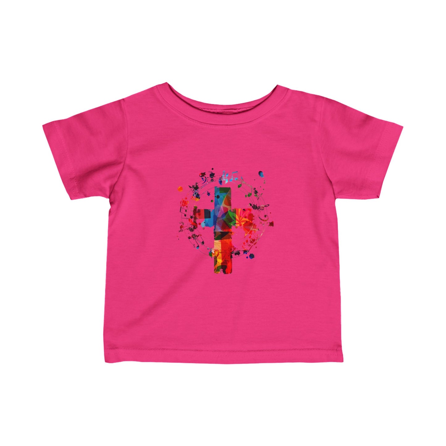 Infant Abstract Colorful Cross Fine Jersey Tee