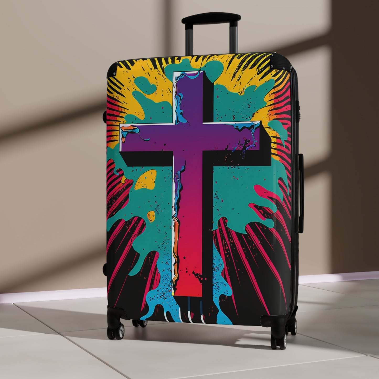 Abstract Cross Suitcases