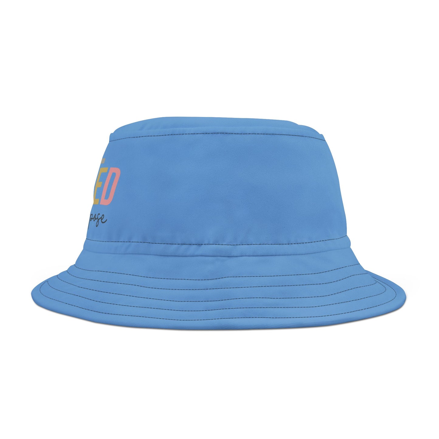 Created With a Purpose (Blue) (Good God) Bucket Hat