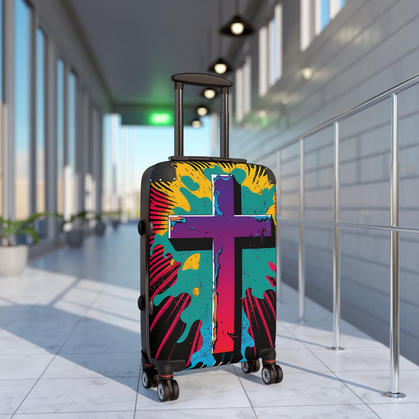 Abstract Cross Suitcases