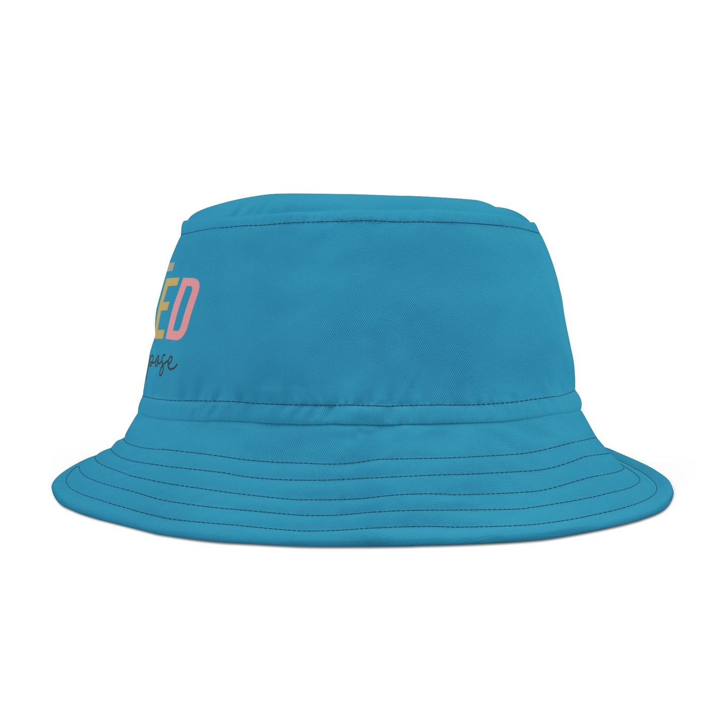 Created With a Purpose (Teal) (Good God) Bucket Hat