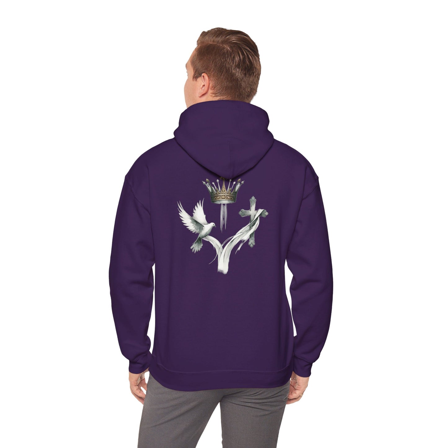 Faithful Hoodie - Man of Faith Heavy Blend Hooded Sweatshirt