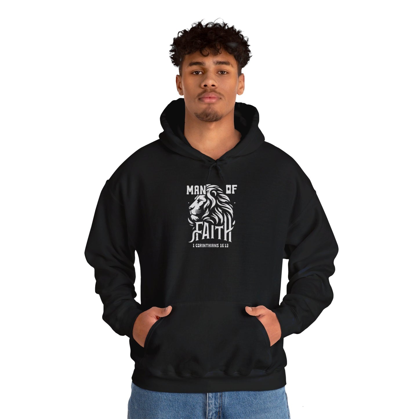 Faithful Hoodie - Man of Faith Heavy Blend Hooded Sweatshirt