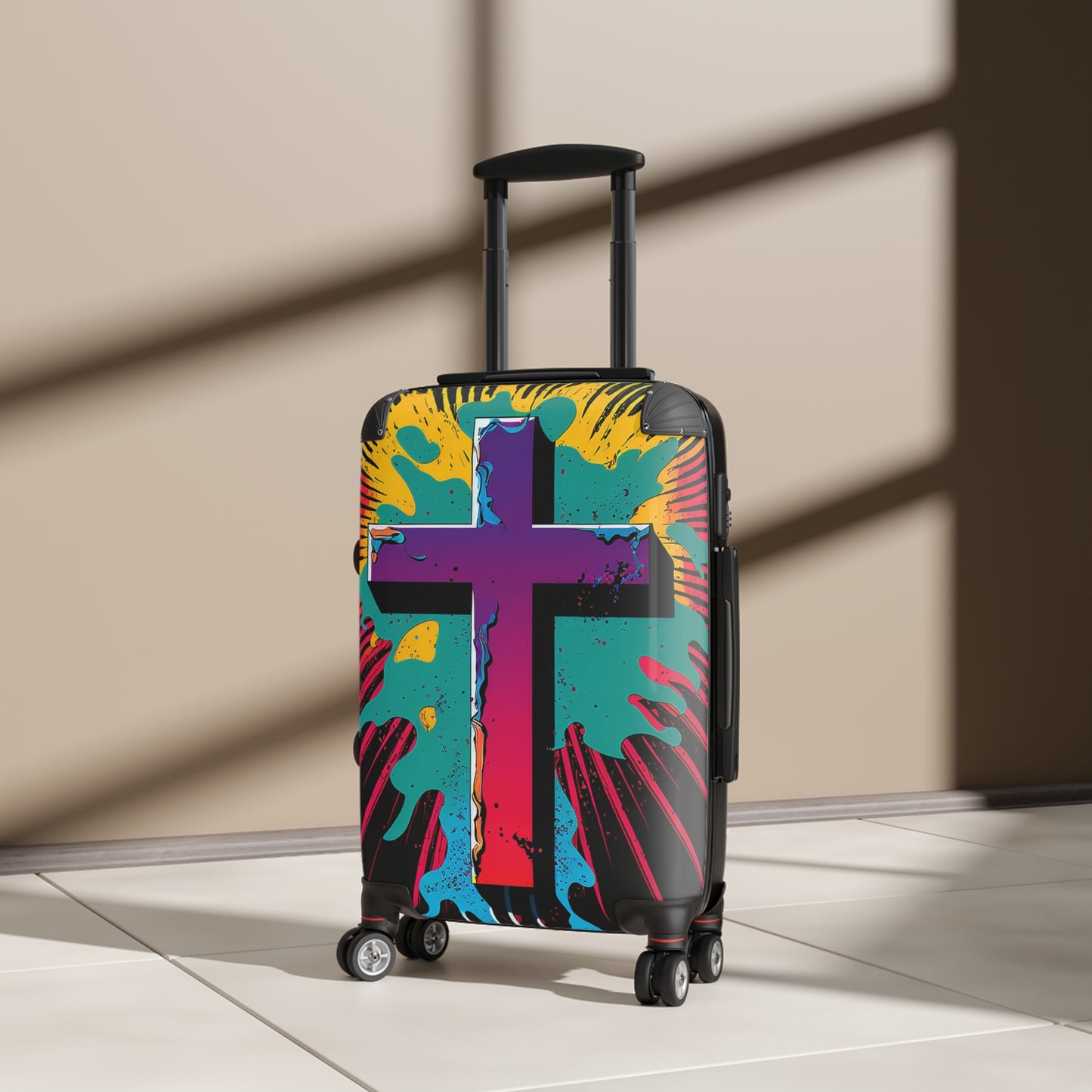 Abstract Cross Suitcases