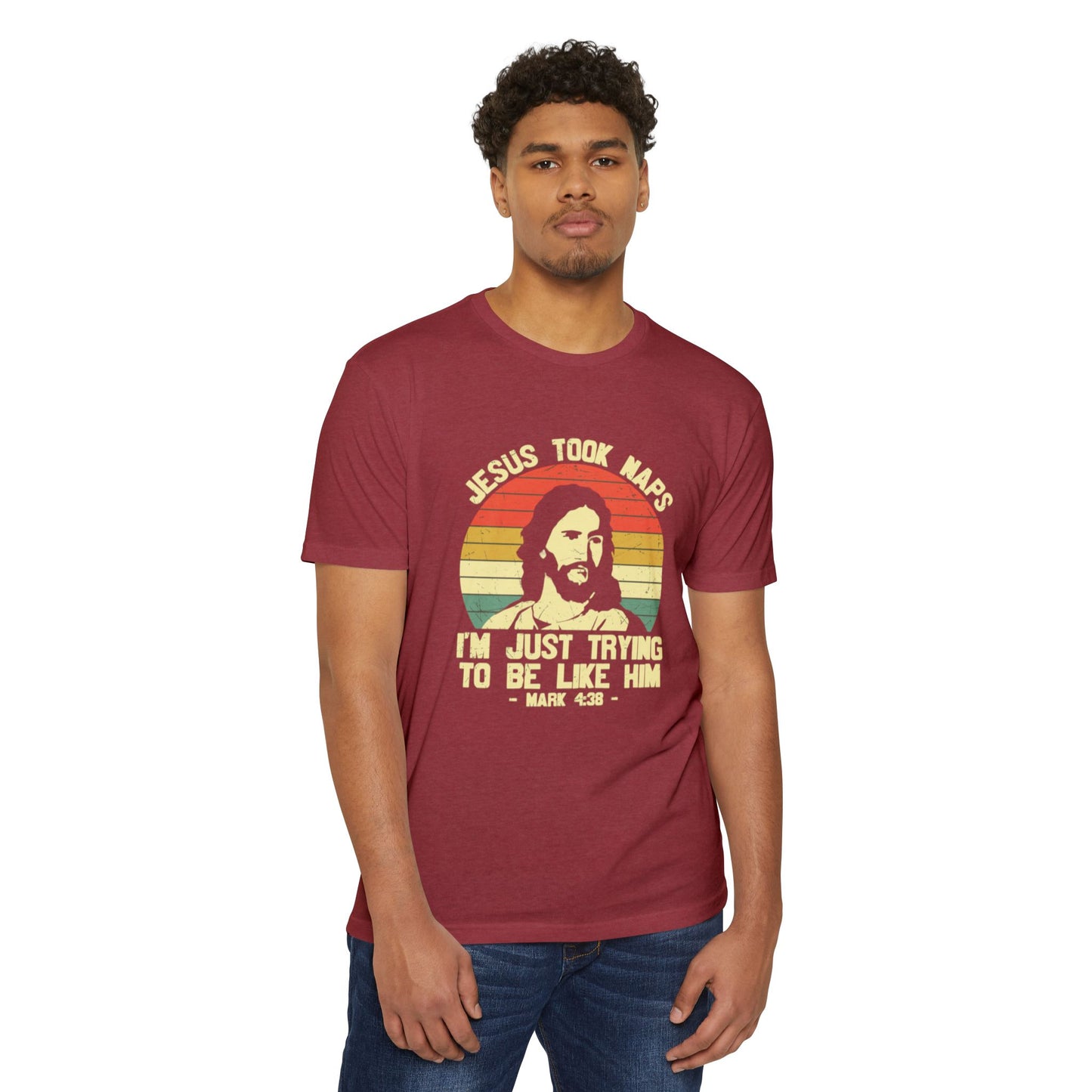 Jesus Took Naps Unisex CVC Jersey T-shirt