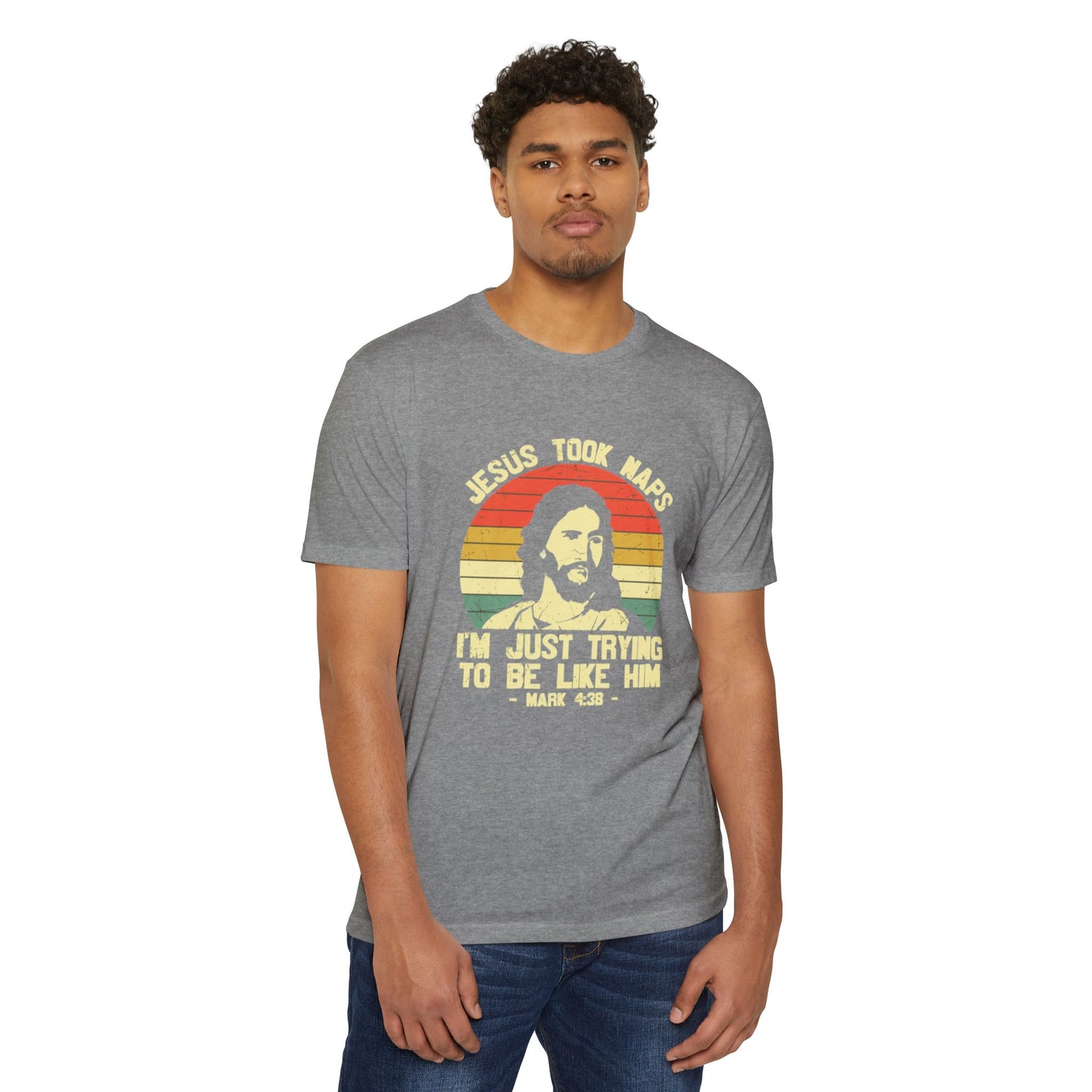 Jesus Took Naps Unisex CVC Jersey T-shirt