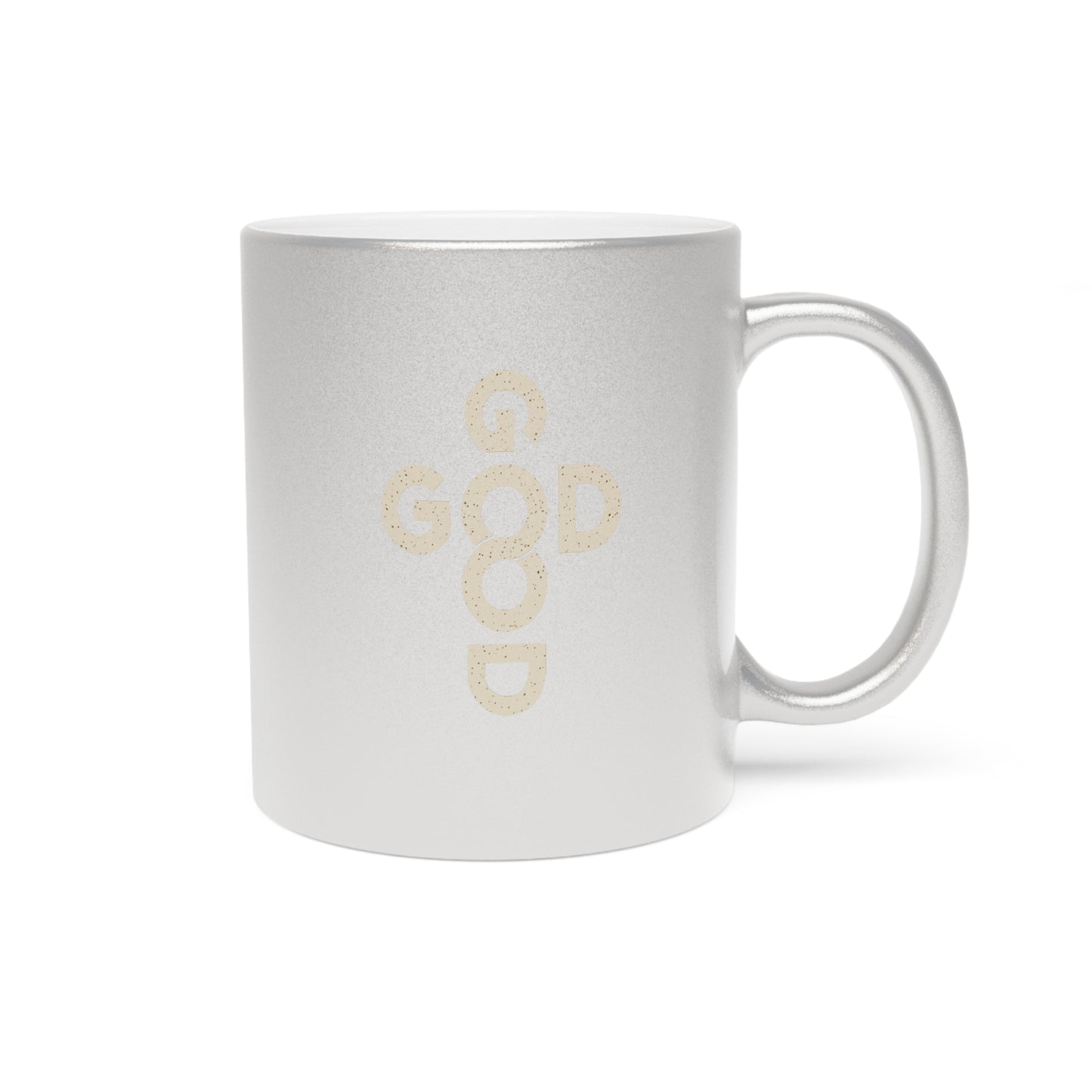 Metallic Good God Mug (Silver)