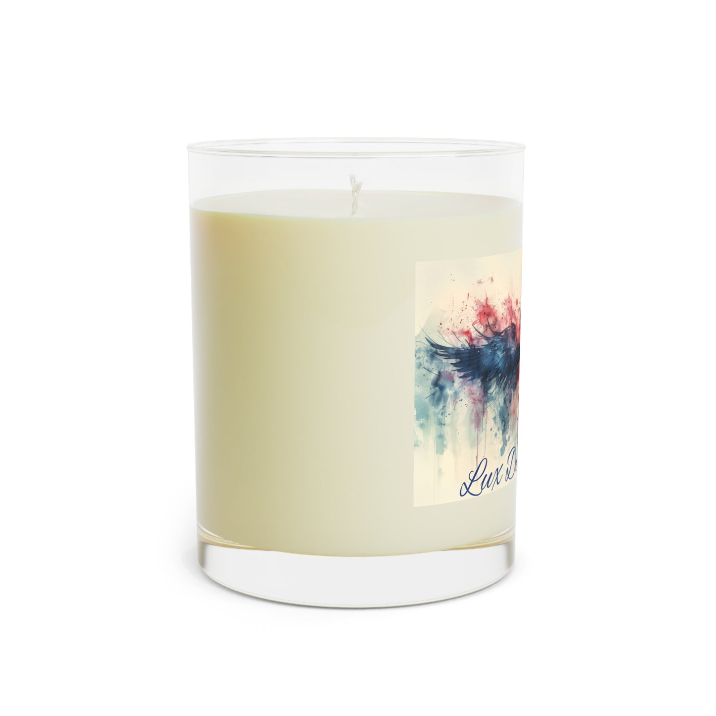 Angel wing Cross Scented Candle - Full Glass, 11oz