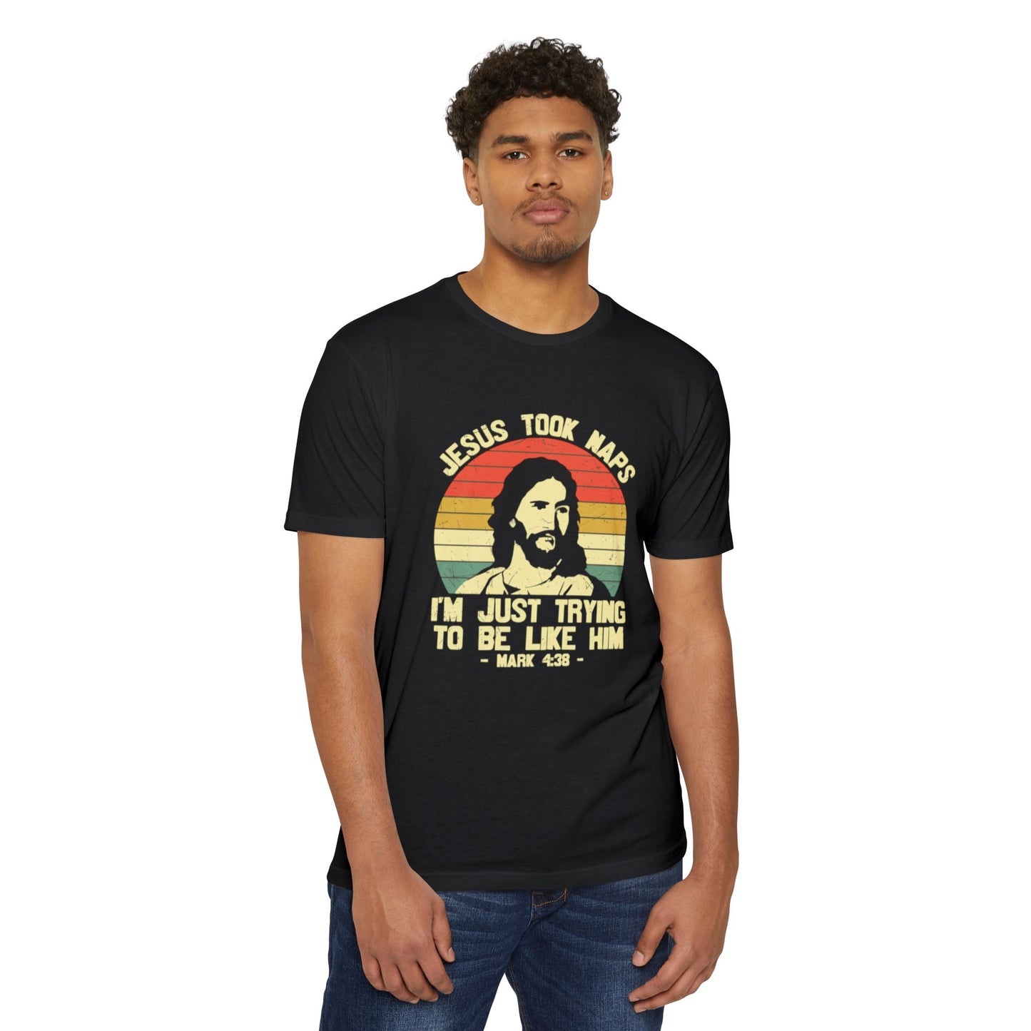 Jesus Took Naps Unisex CVC Jersey T-shirt