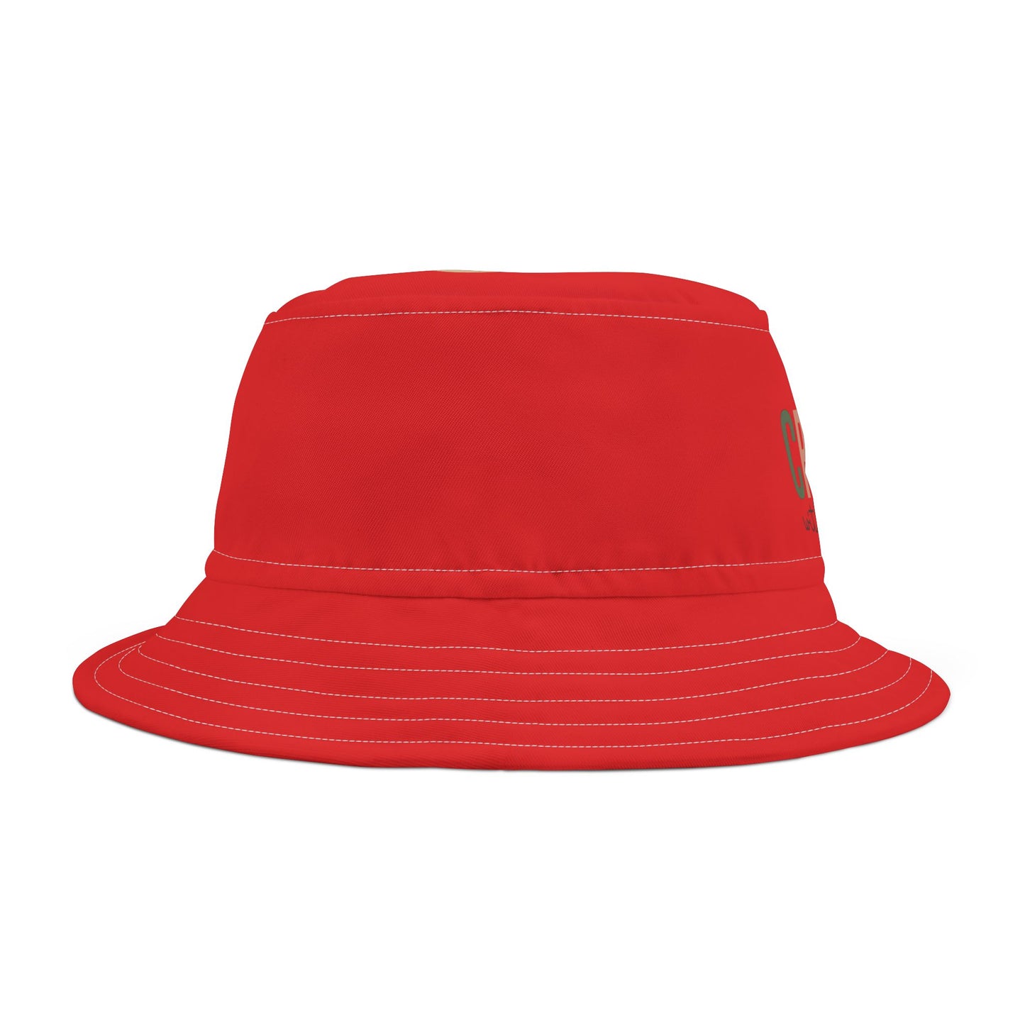 Created With a Purpose (Infrared Red) (Good God) Bucket Hat