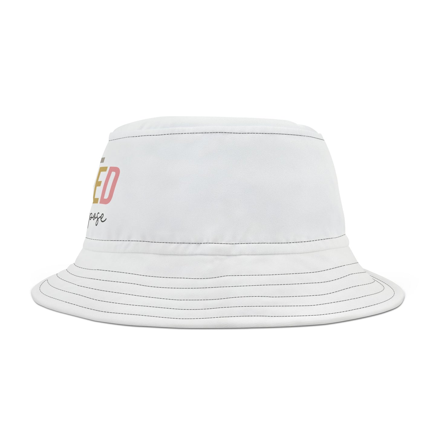 Created With a Purpose (White)(Good God) Bucket Hat