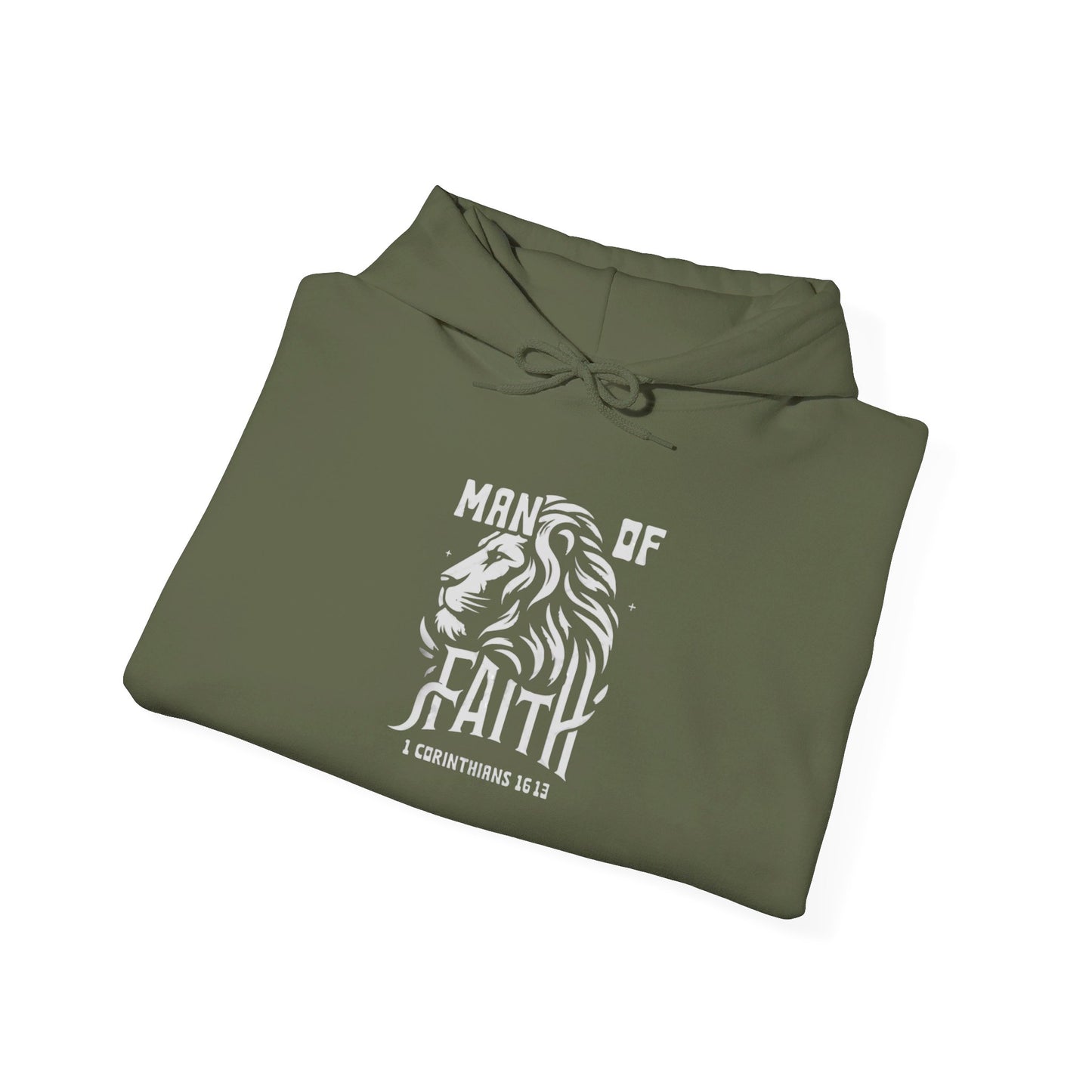 Faithful Hoodie - Man of Faith Heavy Blend Hooded Sweatshirt