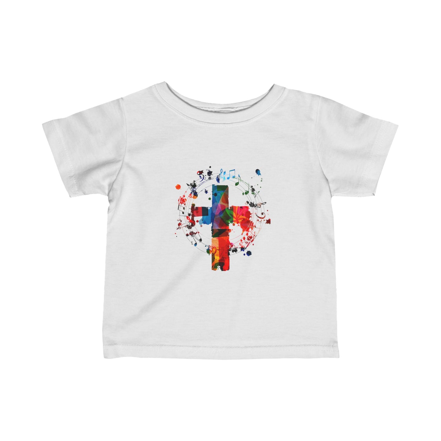 Infant Abstract Colorful Cross Fine Jersey Tee