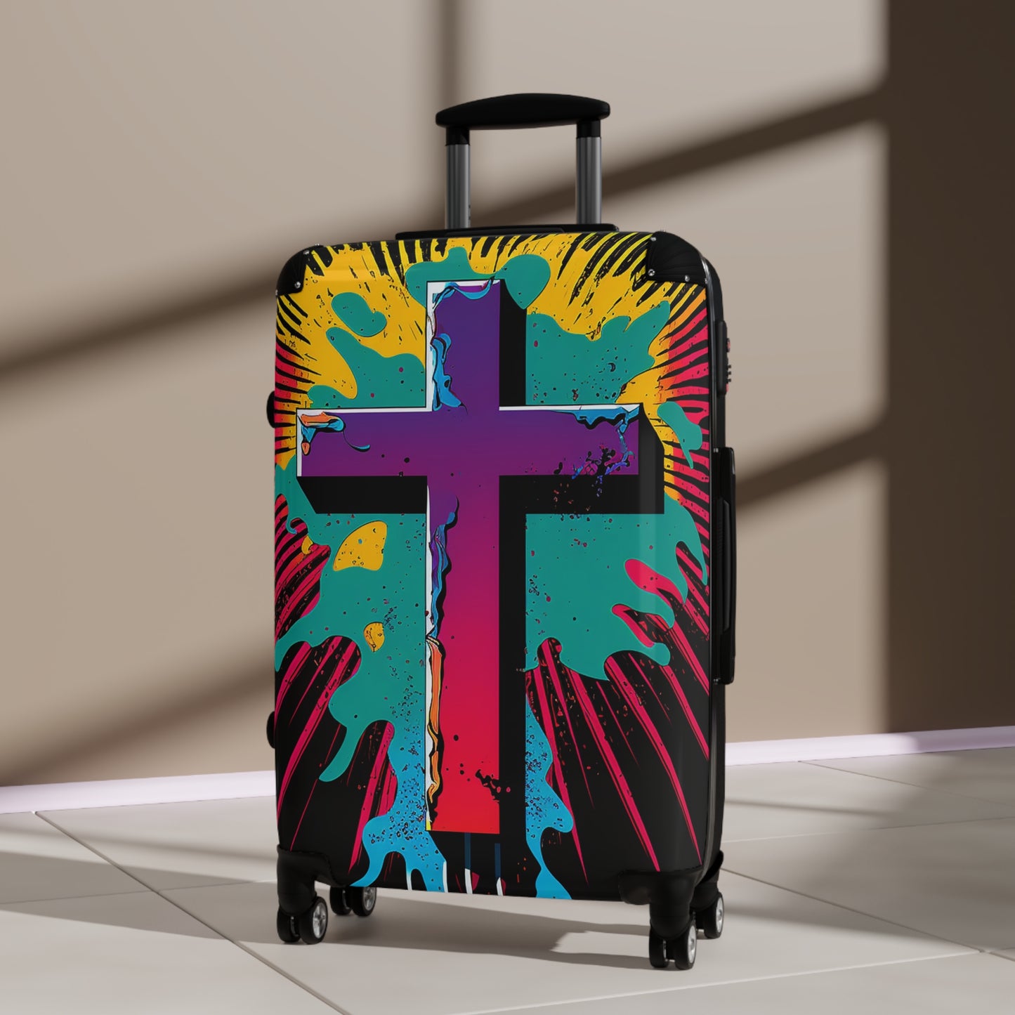 Abstract Cross Suitcases