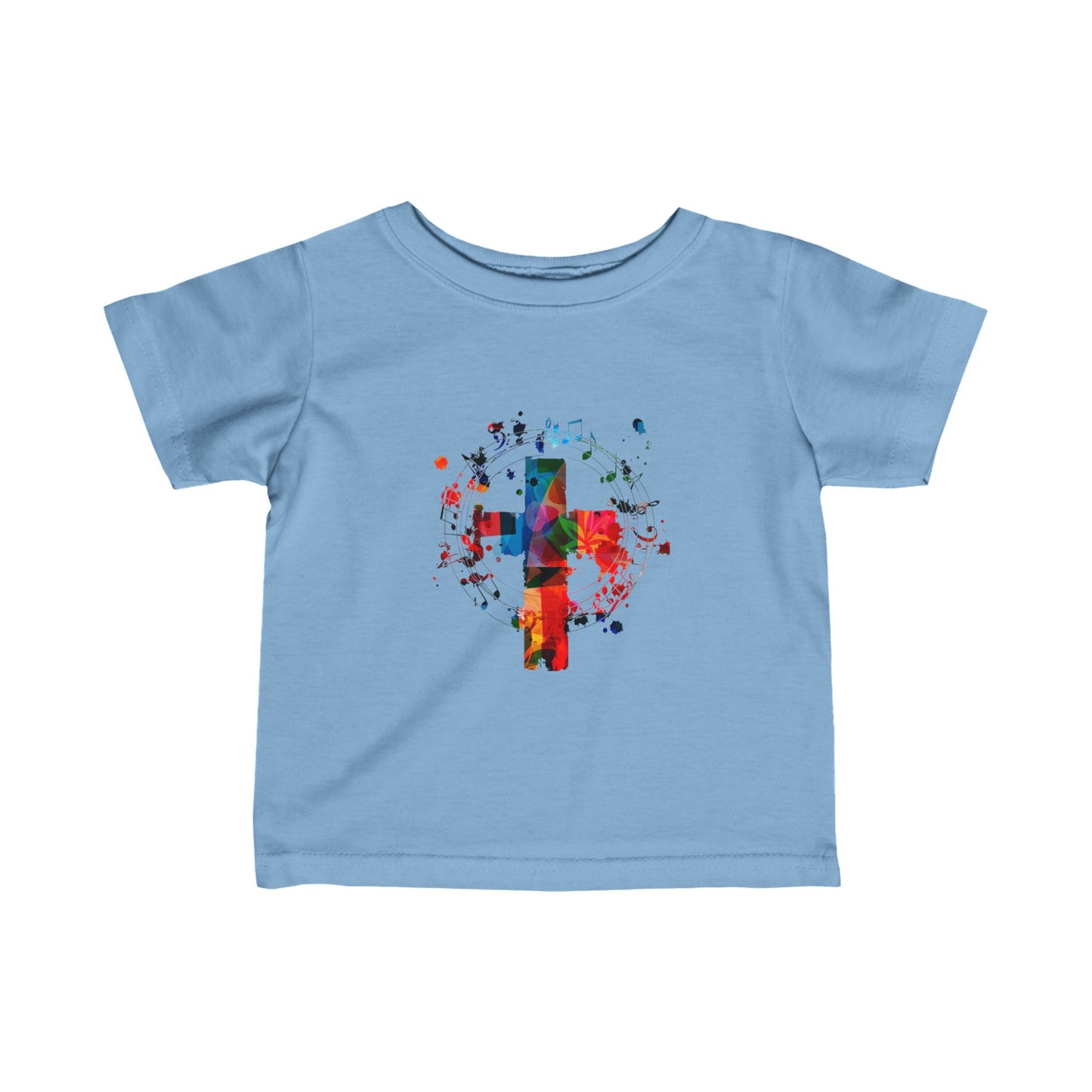 Infant Abstract Colorful Cross Fine Jersey Tee