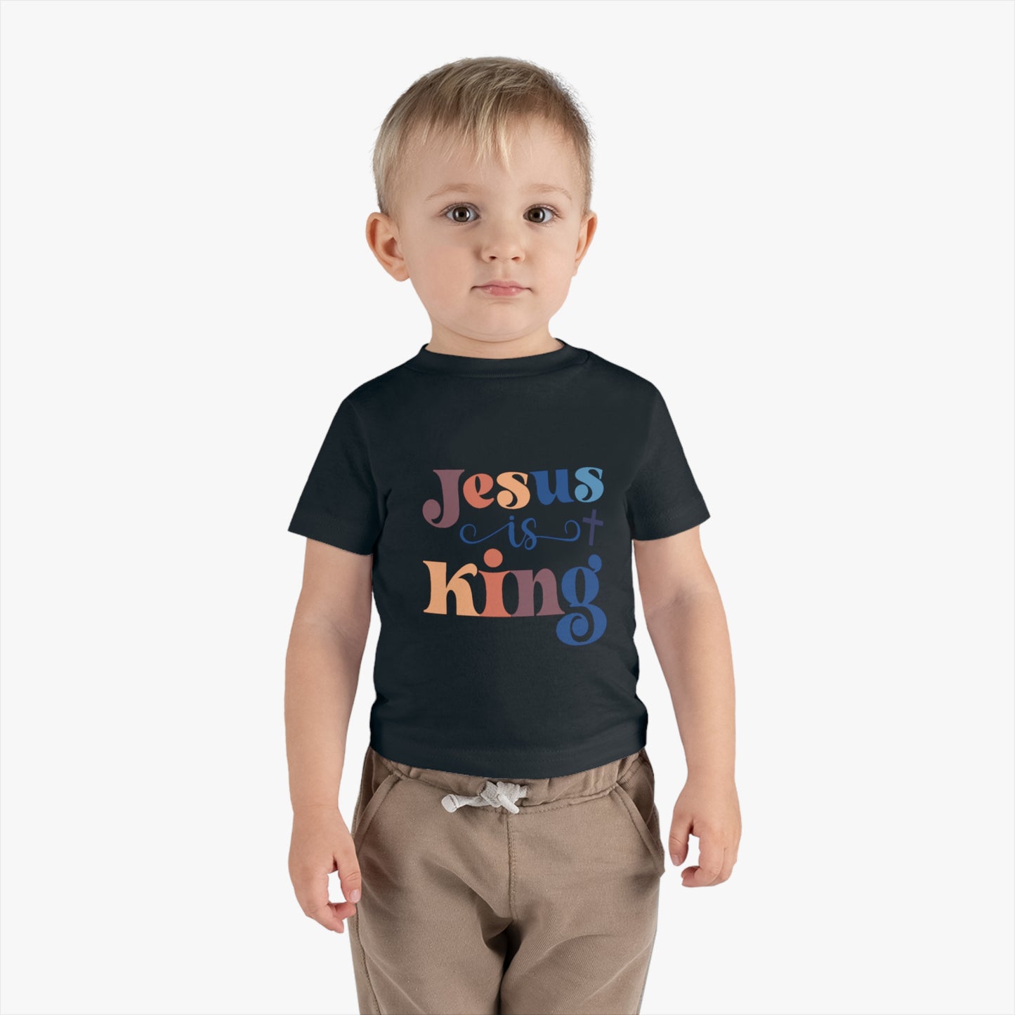 Infant Jesus is King Cotton Jersey Tee