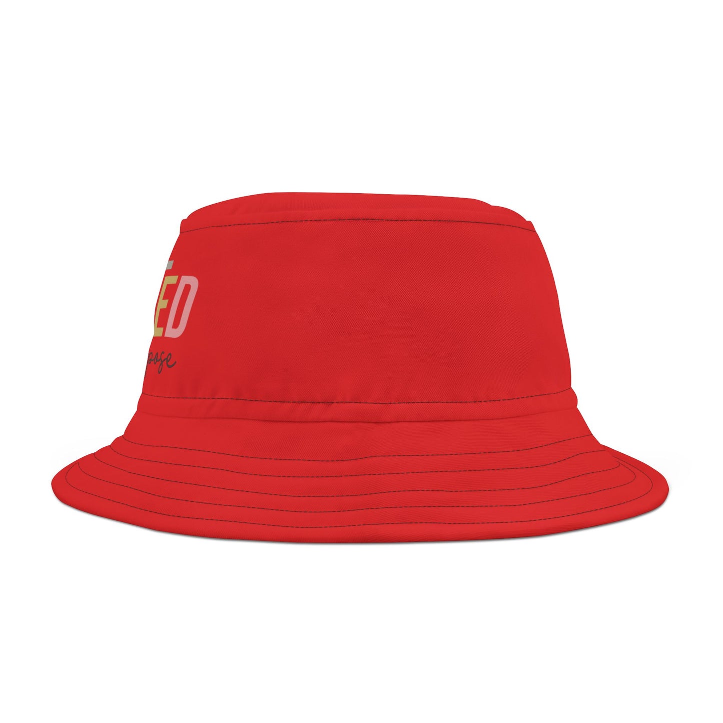 Created With a Purpose (Infrared Red) (Good God) Bucket Hat