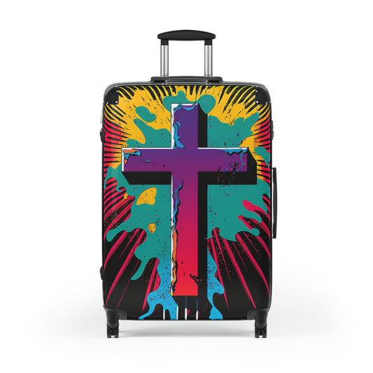 Abstract Cross Suitcases