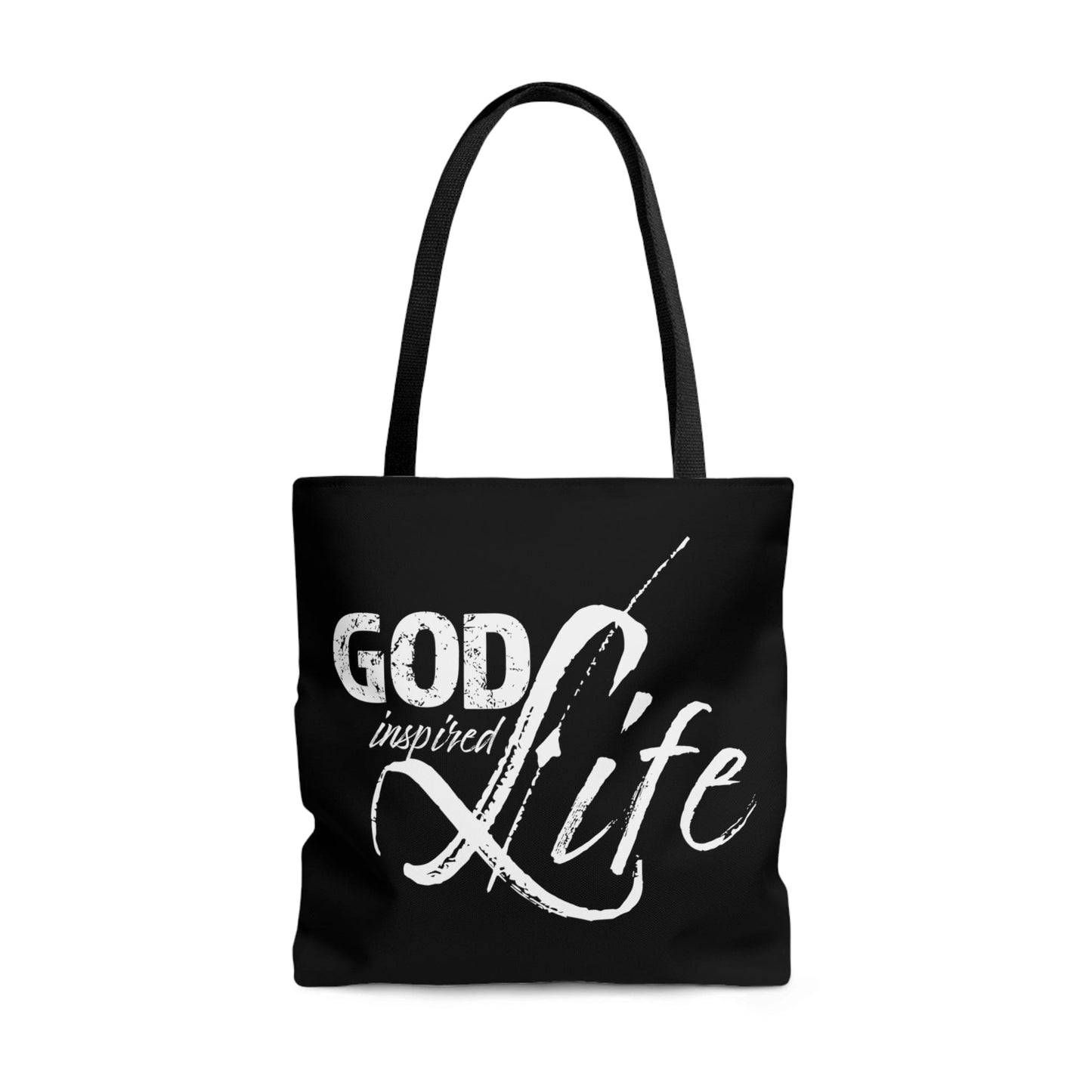 Canvas Tote Bag God Inspired Life Inspirational Quote Bible