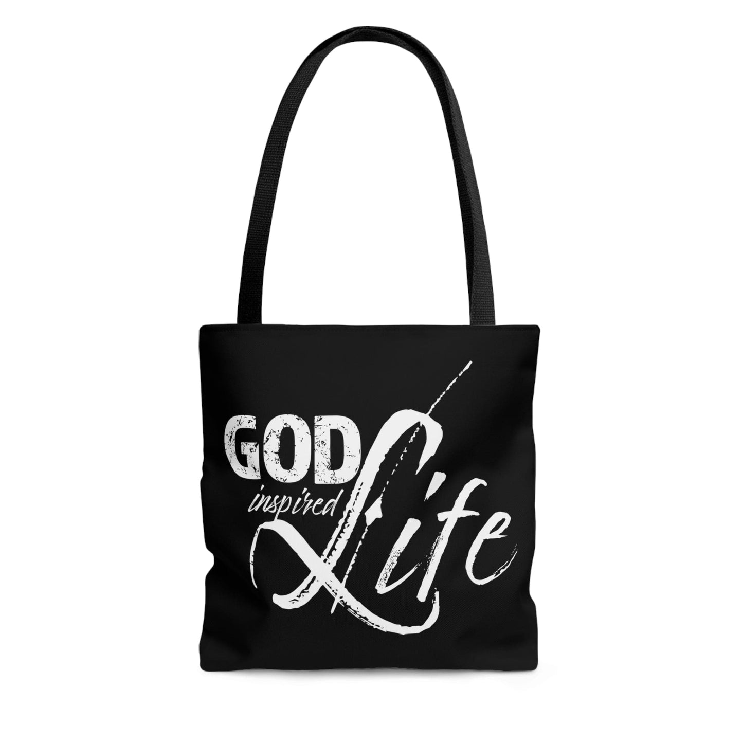 Canvas Tote Bag God Inspired Life Inspirational Quote Bible