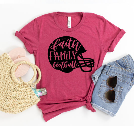 Faith Family Football T-shirt