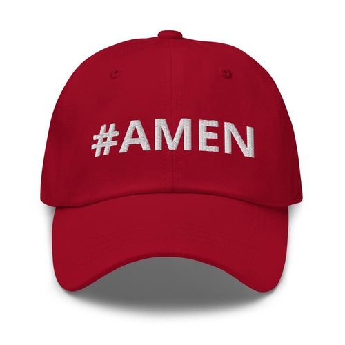 Graphic Baseball Cap, #amen Adjustable Snapback Hat