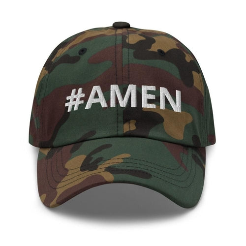 Graphic Baseball Cap, #amen Adjustable Snapback Hat