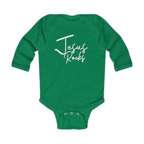 Infant Long Sleeve Graphic T-shirt, Jesus Rocks Print