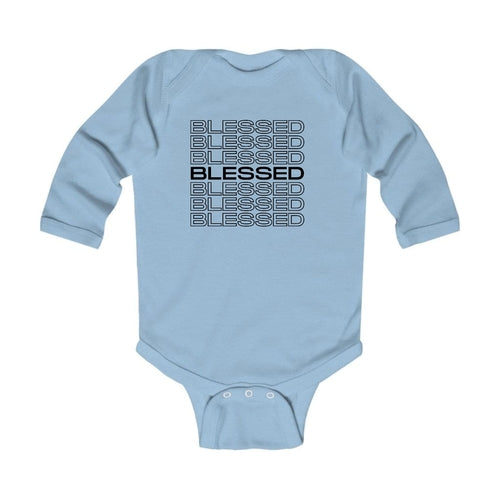 Infant Long Sleeve Graphic T-shirt Stacked Blessed Print