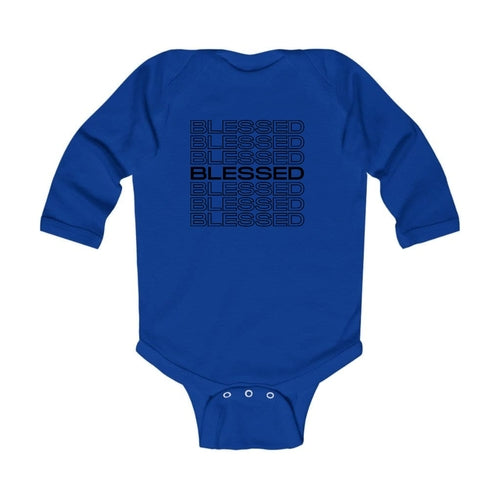 Infant Long Sleeve Graphic T-shirt Stacked Blessed Print