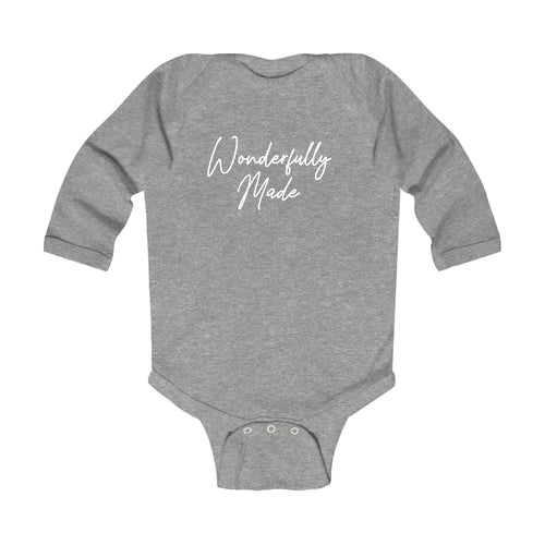 Infant Long Sleeve Graphic T-shirt, Wonderfully Made