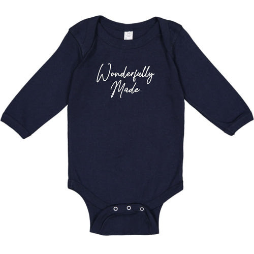 Infant Long Sleeve Graphic T-shirt, Wonderfully Made