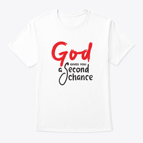 God Gives You Second Chance - Inspire Motivational Religious Quote.