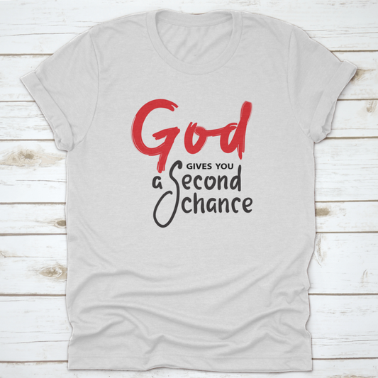 God Gives You Second Chance - Inspire Motivational Religious Quote.