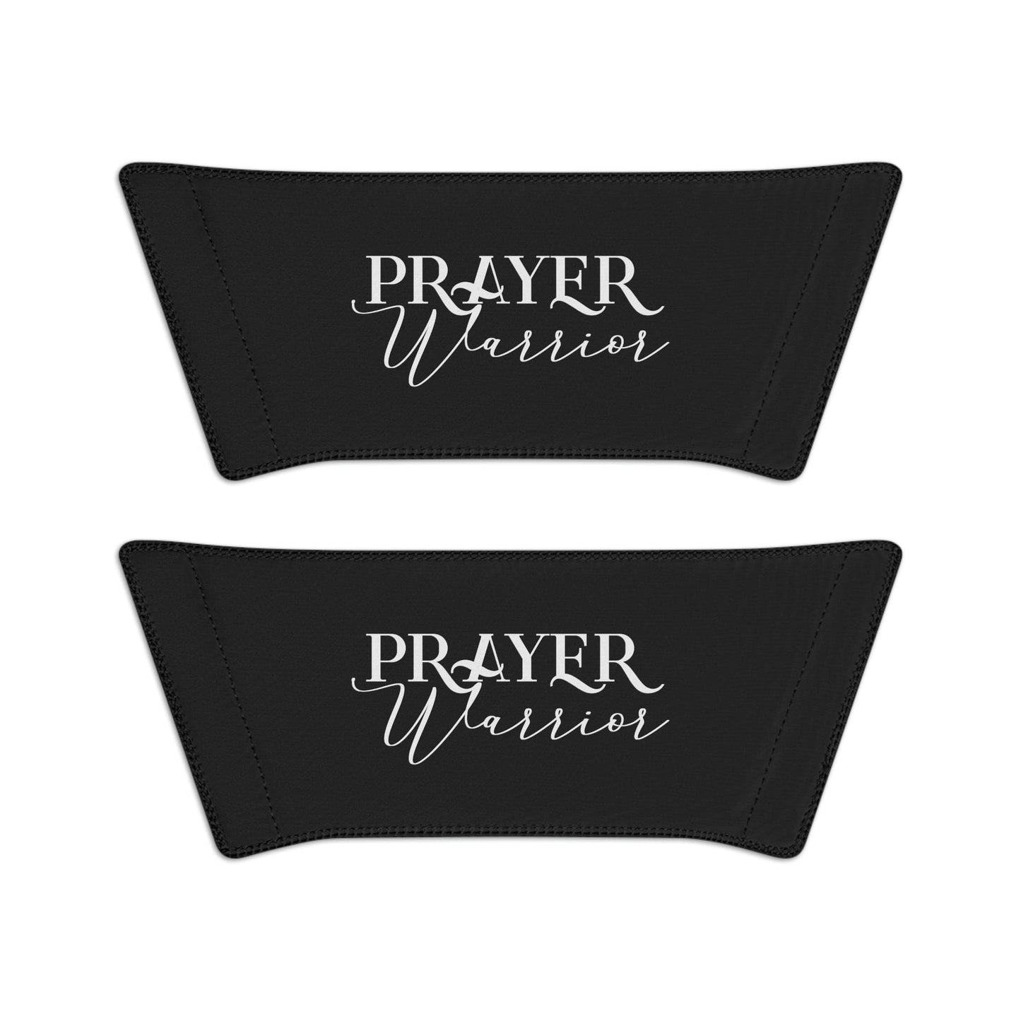 Mens Black Slide Sandals, Prayer Warrior Christian Inspiration