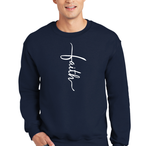 Adult Unisex Long Sleeve Sweatshirt, Faith Christian Inspiration