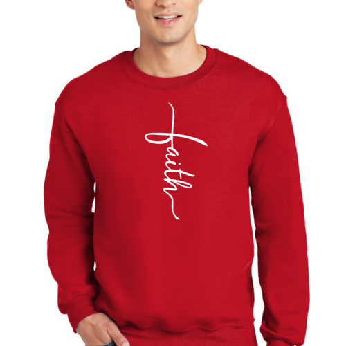 Adult Unisex Long Sleeve Sweatshirt, Faith Christian Inspiration