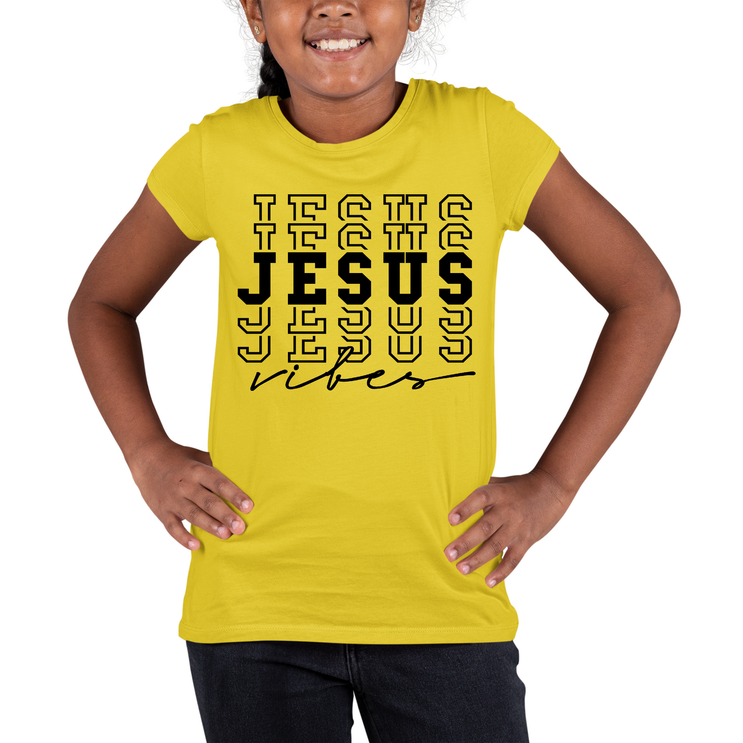 Youth Short Sleeve Graphic T-shirt Jesus Vibes