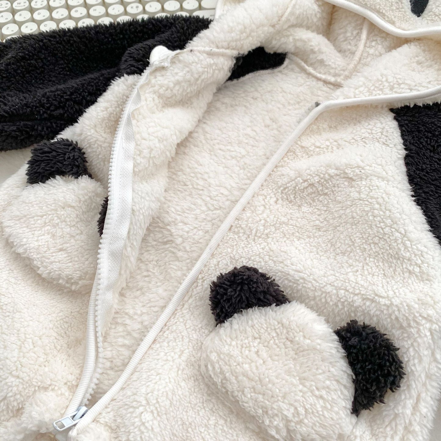 Autumn and Winter New Arrival Baby Unisex Simple Panda Pattern Long