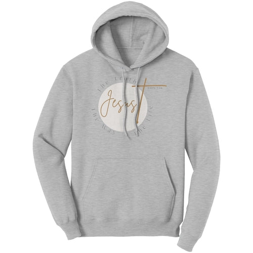 Graphic Hoodie, Jesus The Truth The Way The Life, Unisex Sweatshirt